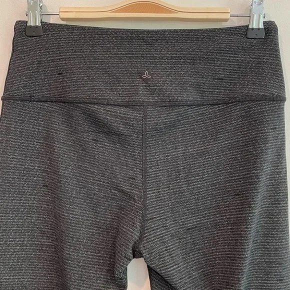 Prana Birdeye Caraway Spacedye Gray Black Leggings medium - Picture 5 of 10